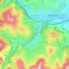 Mapa topográfico Les Brotteaux, altitude, relevo
