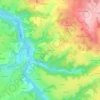 Mapa topográfico Les Ecures, altitude, relevo
