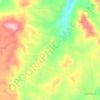 Mapa topográfico Calabasa, altitude, relevo