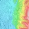 Mapa topográfico Meano, altitude, relevo