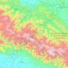 Mapa topográfico Distrik Kona, altitude, relevo