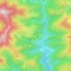 Mapa topográfico La Roche, altitude, relevo