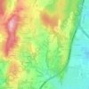 Mapa topográfico Les Piasses, altitude, relevo