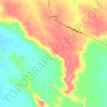 Mapa topográfico Kodak Point, altitude, relevo