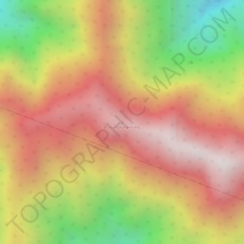 Mapa topográfico Buttu Pokahpinjang, altitude, relevo