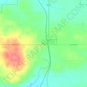 Mapa topográfico Sagola, altitude, relevo