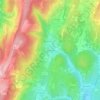Mapa topográfico Sagy-le-Bas, altitude, relevo