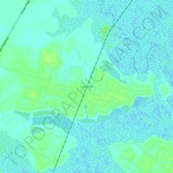 Mapa topográfico Limerick, altitude, relevo