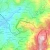 Mapa topográfico O Arieiro, altitude, relevo