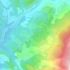 Mapa topográfico Champ-Buisson, altitude, relevo