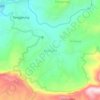 Mapa topográfico Kerta Jaya, altitude, relevo