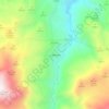 Mapa topográfico La Mojonera, altitude, relevo