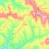 Mapa topográfico Vale do Matouco, altitude, relevo