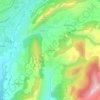 Mapa topográfico Les Émeyères, altitude, relevo