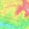 Mapa topográfico Le Fond des Eaux, altitude, relevo