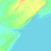 Mapa topográfico Bayview, altitude, relevo