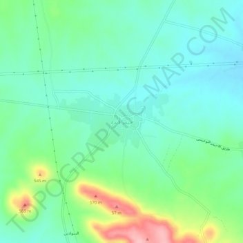 Mapa topográfico Himar Labda, altitude, relevo