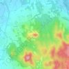 Mapa topográfico Mas Tomasi, altitude, relevo