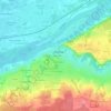Mapa topográfico La Ville-Sud, altitude, relevo
