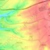 Mapa topográfico Saint-Agnan, altitude, relevo