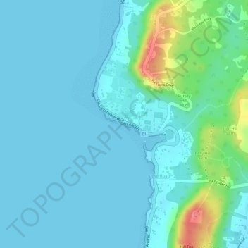 Mapa topográfico Salto de Morgan, altitude, relevo