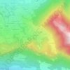 Mapa topográfico Chez Folliex, altitude, relevo