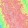 Mapa topográfico Huari, altitude, relevo