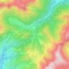 Mapa topográfico Super Lioran, altitude, relevo