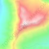 Mapa topográfico Mont Marion-Dufresne, altitude, relevo