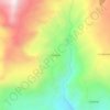 Mapa topográfico Alto Peru, altitude, relevo