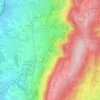 Mapa topográfico Cessia, altitude, relevo