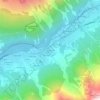 Mapa topográfico Vers le Nant, altitude, relevo
