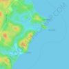 Mapa topográfico Carters Beach, altitude, relevo