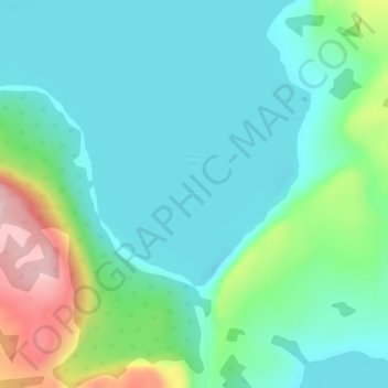 Mapa topográfico Shelter Bay, altitude, relevo