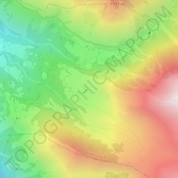 Mapa topográfico Herou, altitude, relevo
