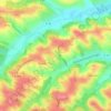 Mapa topográfico La Plan, altitude, relevo