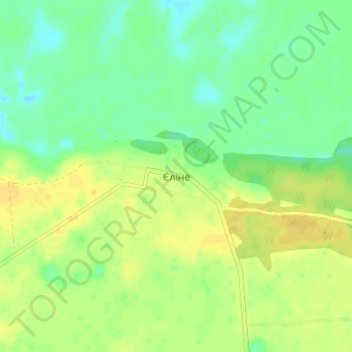 Mapa topográfico Елино, altitude, relevo