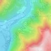 Mapa topográfico Sardonne, altitude, relevo