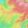 Mapa topográfico La Bachetey, altitude, relevo