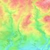 Mapa topográfico Montmeunier, altitude, relevo