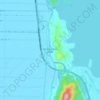 Mapa topográfico Kampung Kubu Gajah, altitude, relevo
