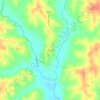 Mapa topográfico Pawnee, altitude, relevo
