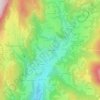 Mapa topográfico Les Martenons, altitude, relevo