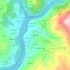 Mapa topográfico Casdemiro, altitude, relevo