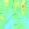 Mapa topográfico Lagoa Cercada, altitude, relevo