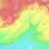 Mapa topográfico Chavin, altitude, relevo