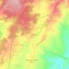 Mapa topográfico Sabugosa de Baixo, altitude, relevo