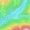 Mapa topográfico Les Grands Prés, altitude, relevo