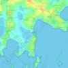 Mapa topográfico Pen en Toul, altitude, relevo