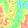Mapa topográfico Bandeirinha, altitude, relevo